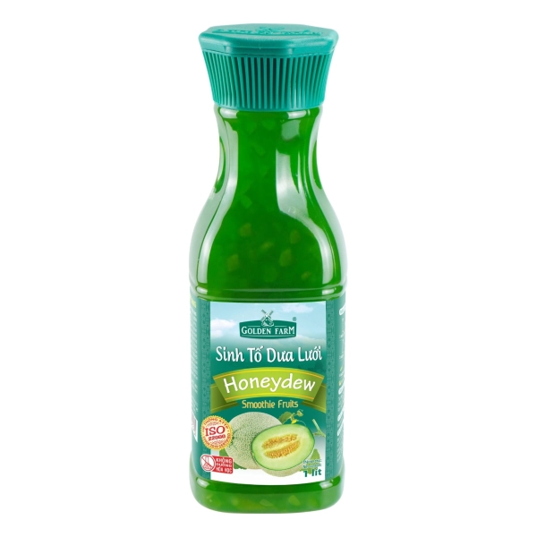 Sinh tố Golden Farm chai 1000ml -Dưa Lưới