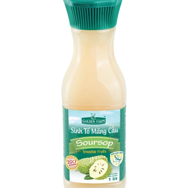 Sinh tố Golden Farm chai 1000ml -Mãng Cầu